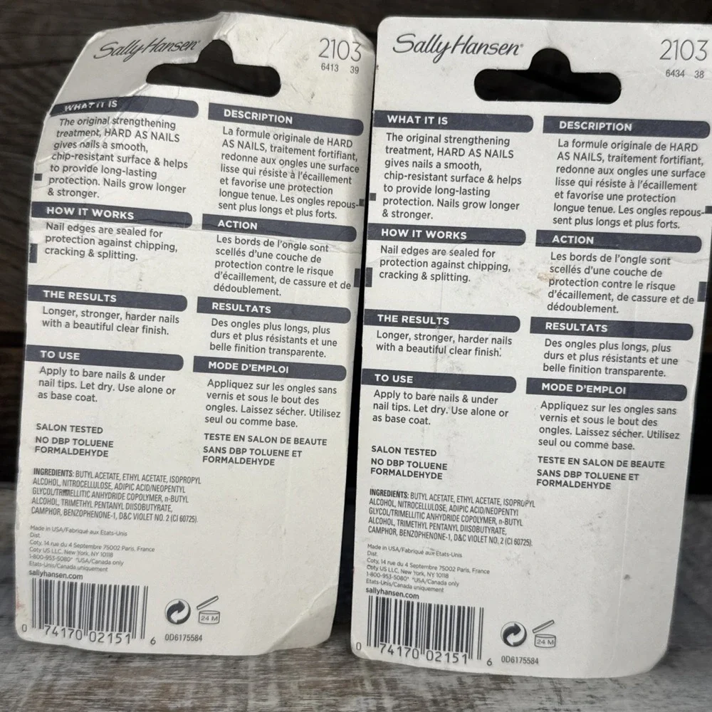 Sally‎ Hansen | 2 Pack | Hard As Nails Strengthener #2103 Clear